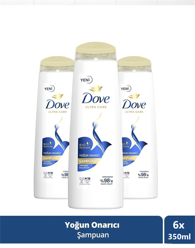 Ultra Care Yoğun Onarıcı Saç Bakım Şampuanı 350ml x 6 Adet