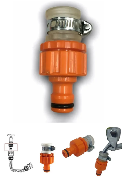 ÜZÜMCÜ® Otomatik Kelepçeli Musluk Bağlantısı