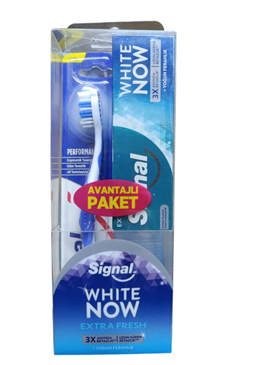 WHITE NOW Yoğun Ferahlık Diş Macunu (50ml) + Performans Diş Fırçası