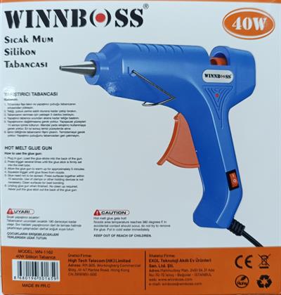 WINNBOSS Sıcak Mum Silikon Tabancası 40W