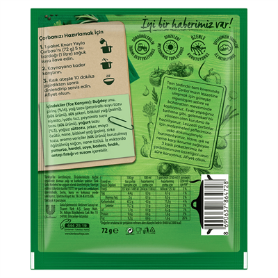 Yayla Çorbası (4 Kişilik - 72gr)