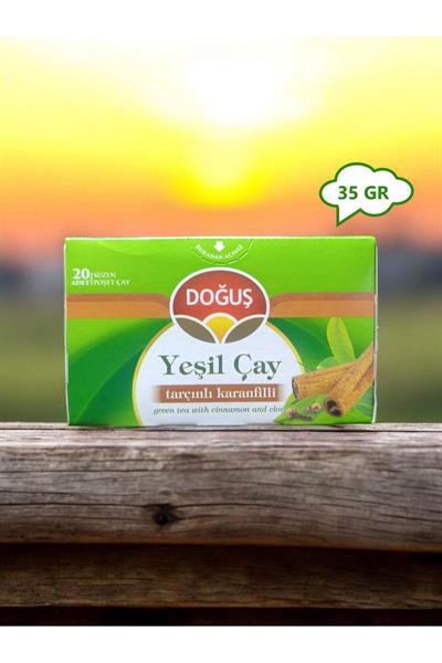 Yeşil Çay Tarçınlı Karanfilli 20li Bardak Süzen Poşet Bitki Çayı (20 X 1,75 GR = 35 GR)
