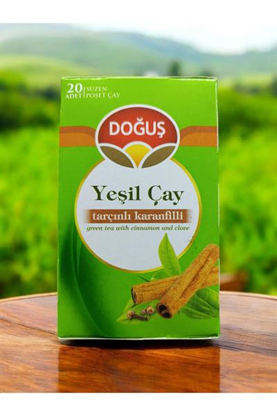 Yeşil Çay Tarçınlı Karanfilli 20li Bardak Süzen Poşet Bitki Çayı (20 X 1,75 GR = 35 GR)