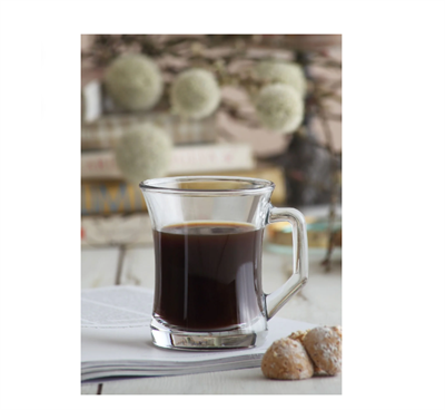 ZEN 3Lü Kulplu Cam Meşrubat Bardağı - Çay Bardağı 225cc