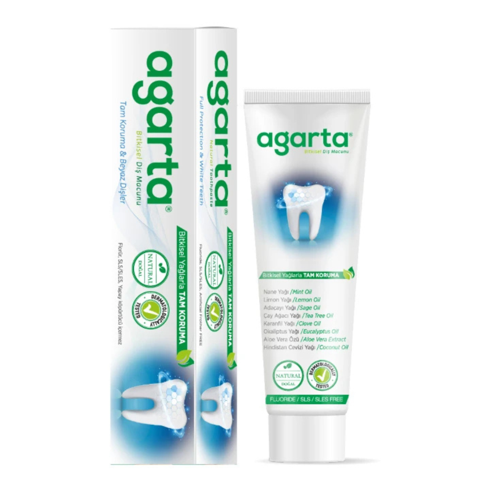 Agarta Doğal Bitki Özlü Florürsüz Diş Macunu 100ml