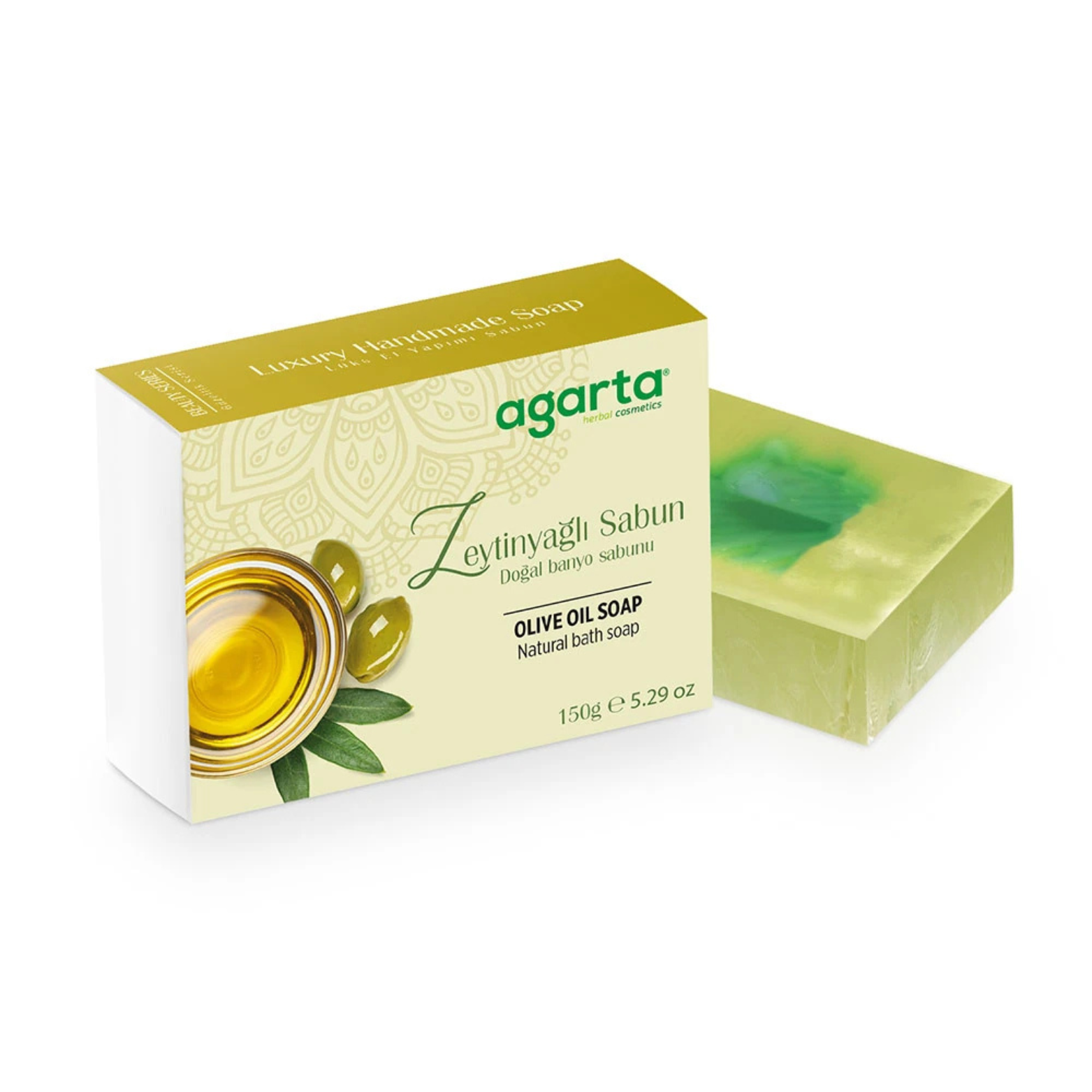 Agarta Doğal El Yapımı Zeytinyağlı Sabun 150g