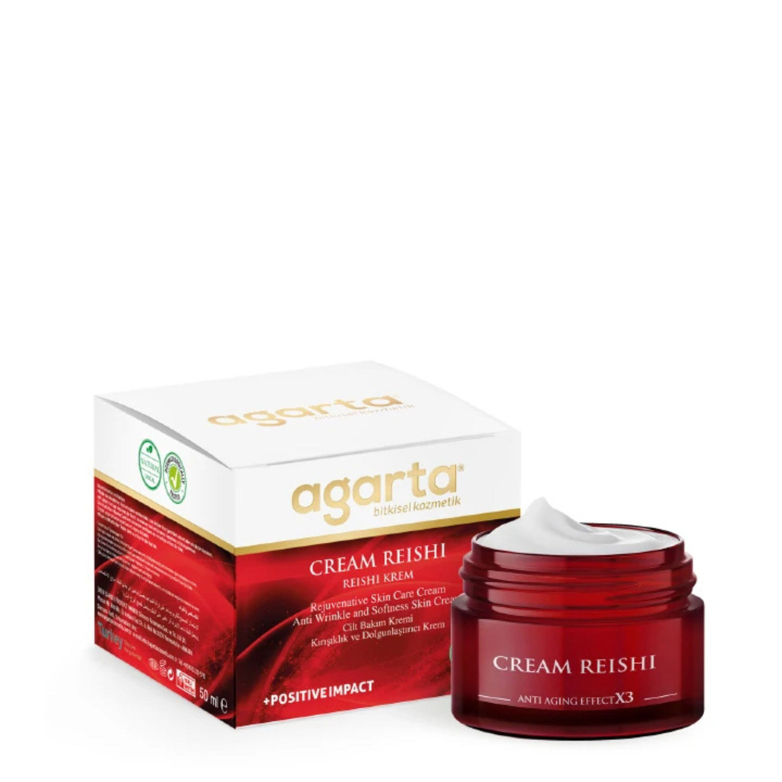 Agarta Doğal Yaşlanma Karşıtı Reishi Kremi 50ml