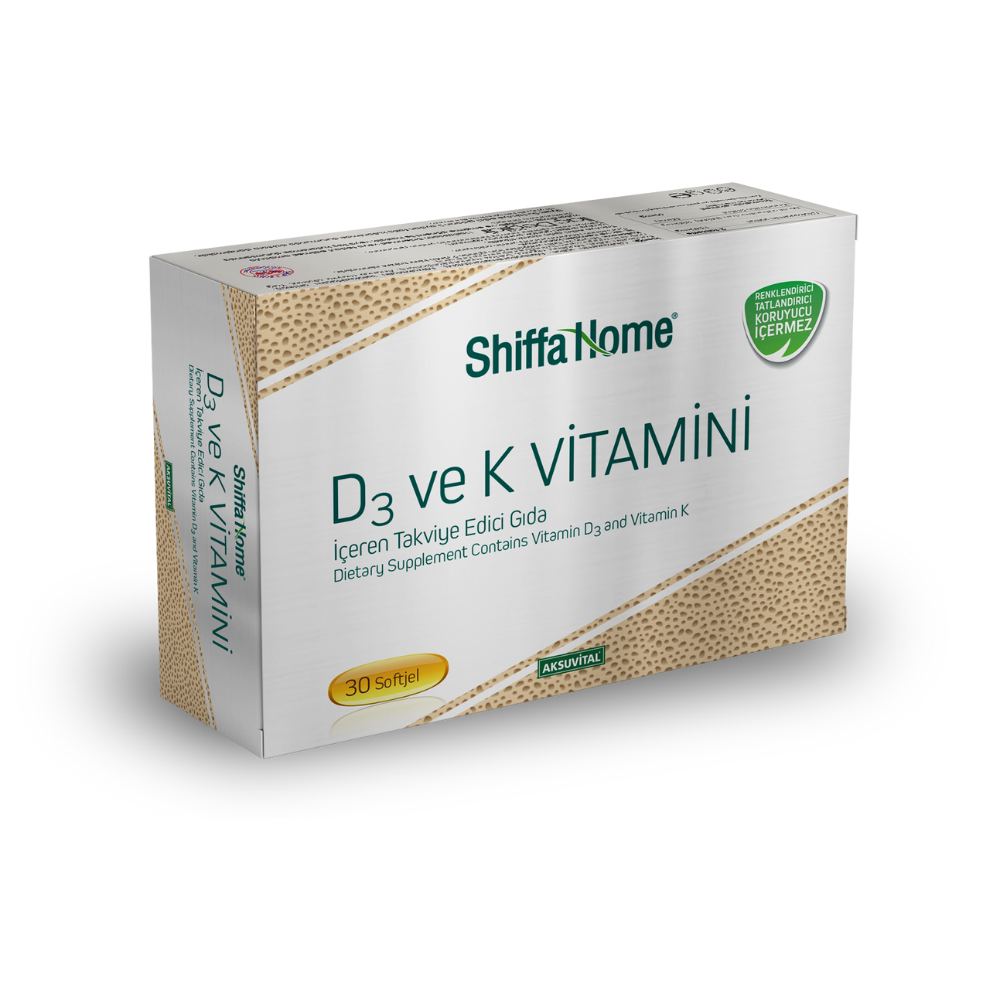 Aksu Vital D3 ve K2 Vitamini 1340 mg Softjel