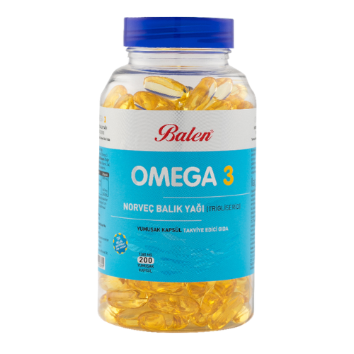 Balen Omega 3 Norveç Balık Yağı (Trigiliserid) 1380mgx200 Yumuşak Kapsül