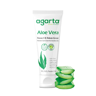 Agarta Doğal Aloe Vera Nemlendirici Cilt Kremi 75ml