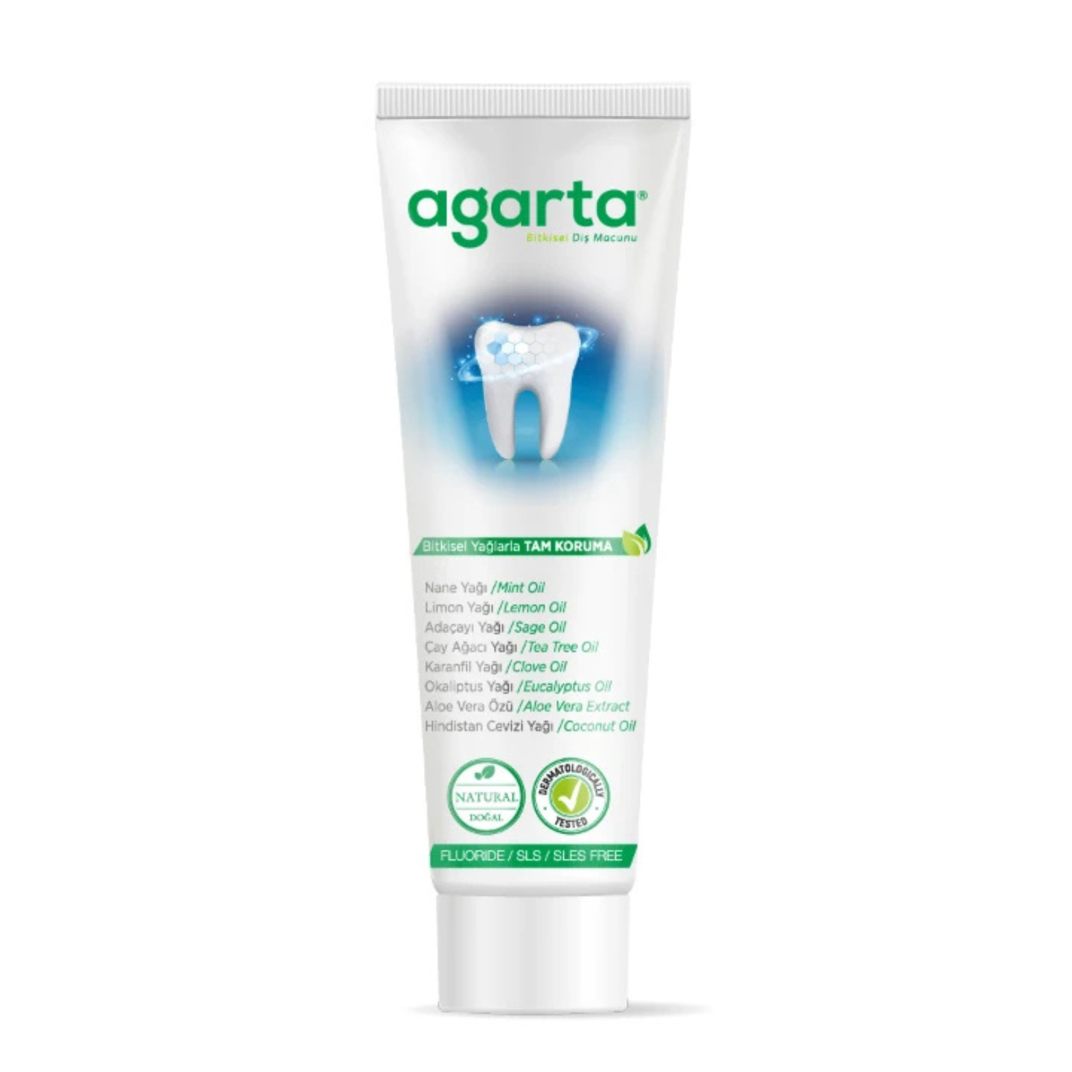 Agarta Doğal Bitki Özlü Florürsüz Diş Macunu 100ml