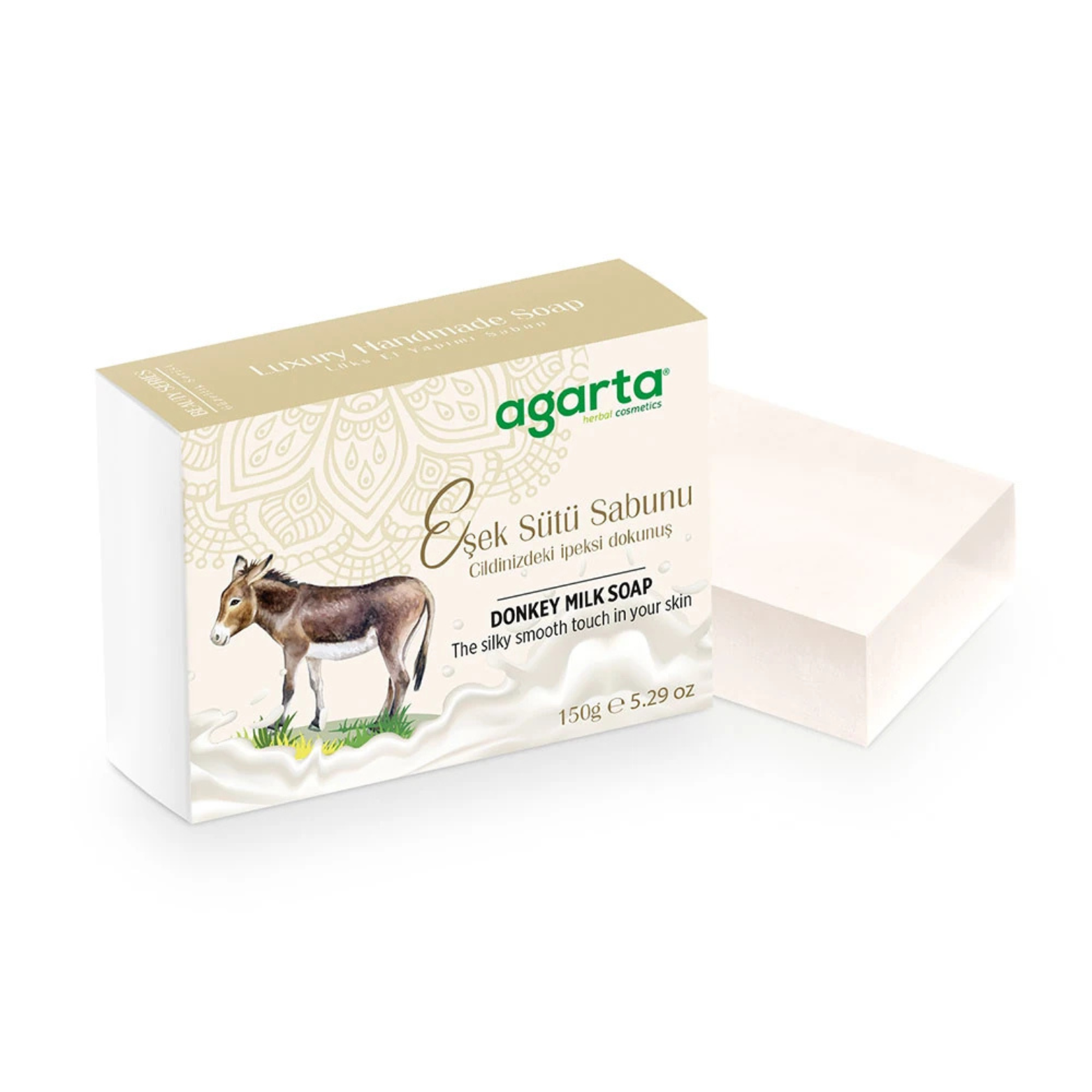Agarta Doğal El Yapımı Eşek Sütü Sabunu 150g