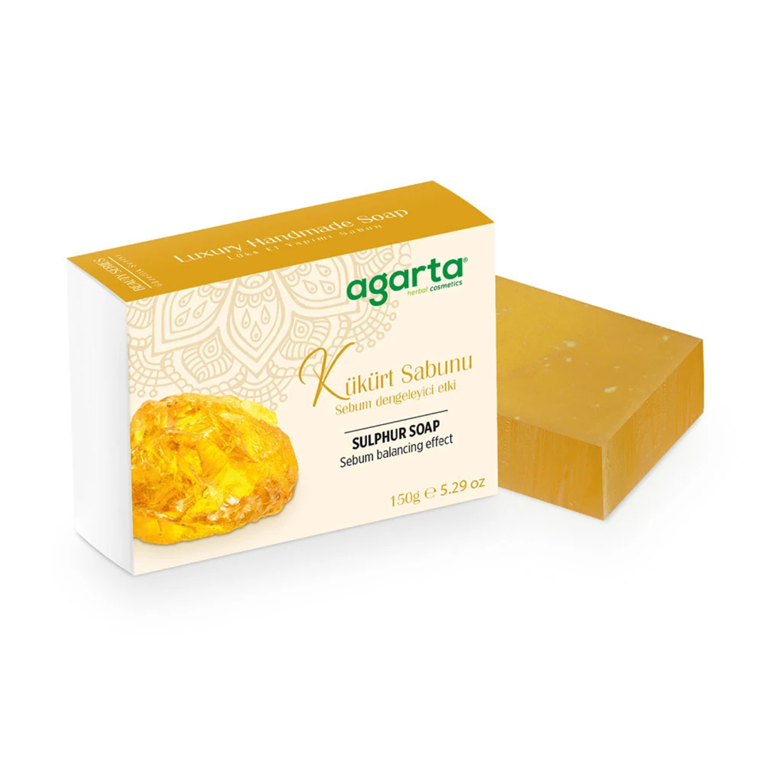 Agarta Doğal El Yapımı Kükürt Sabunu 150g