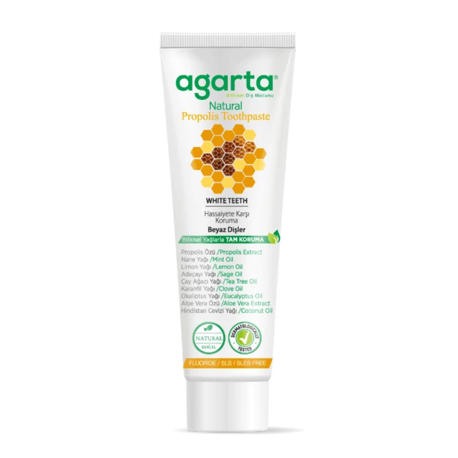 Agarta Doğal Propolisli Florürsüz Diş Macunu 100ml