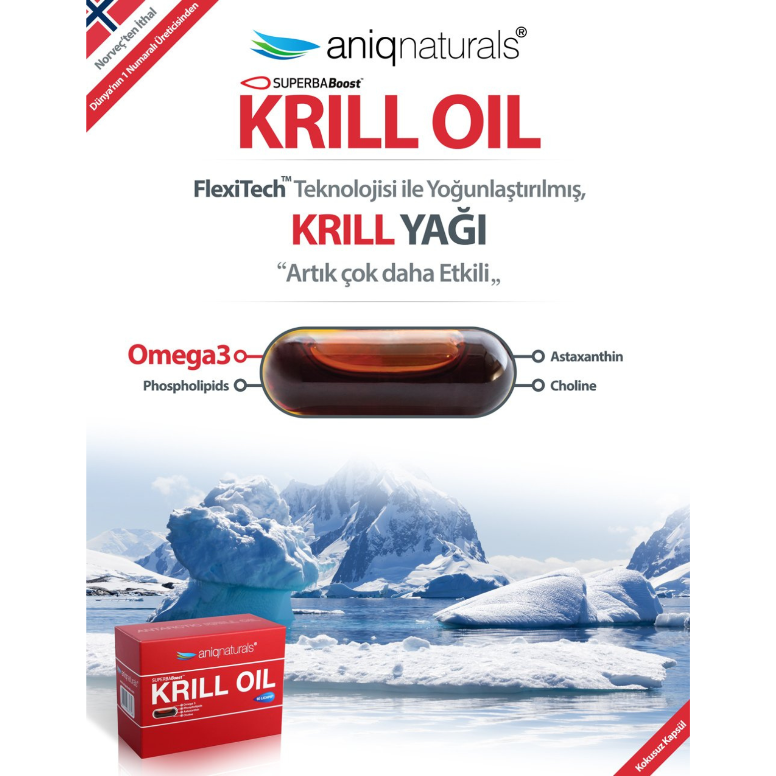 Aniqnaturals Superba Boost Krill Oil 60 Licaps