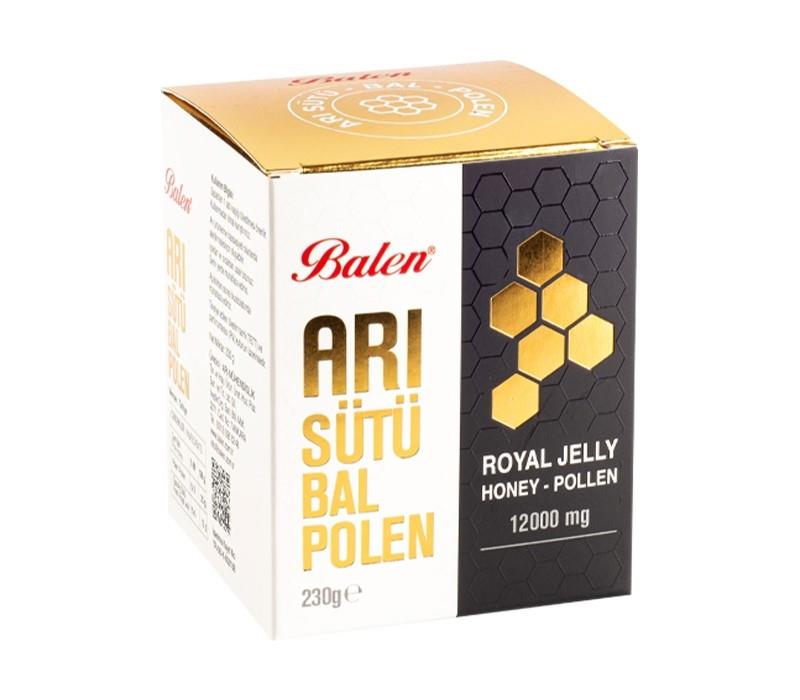 Balen Arı Sütü-Bal-Polen 230g
