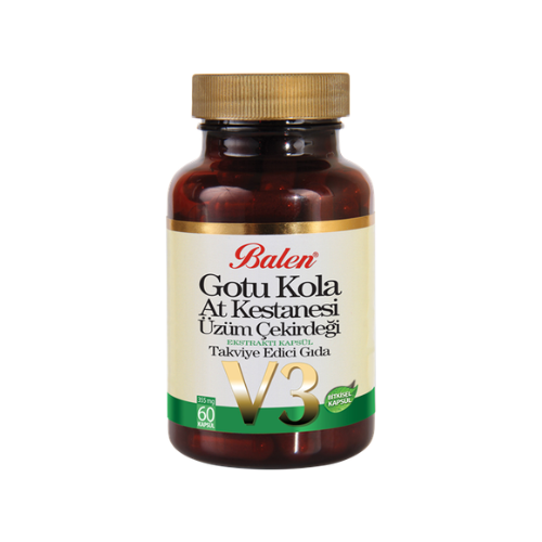 Balen Gotu Kola & At Kestanesi & Üzüm Çekirdeği Ekstraktı 355mgx60 Kapsül