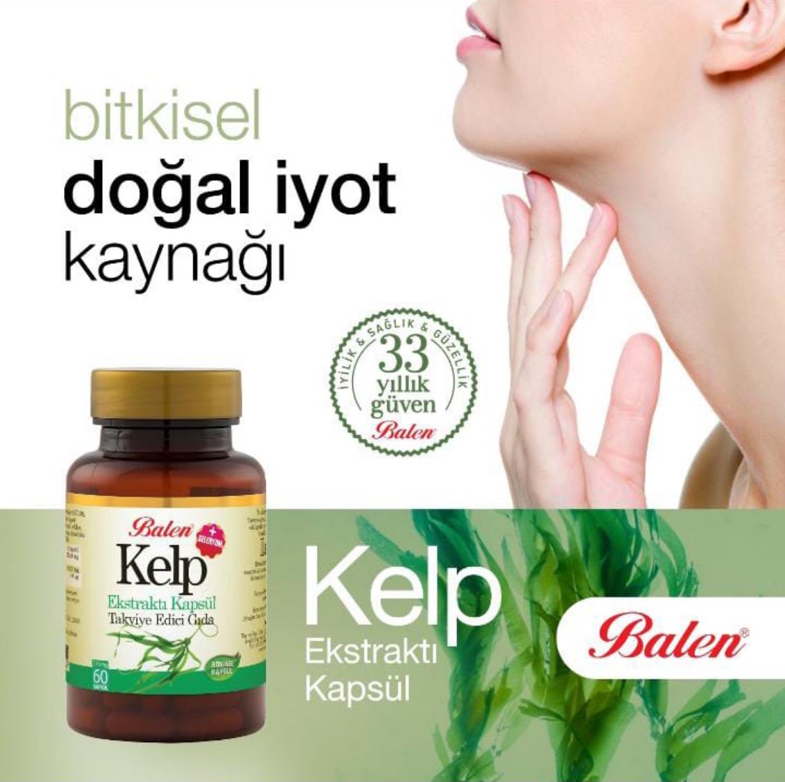 Balen Kelp Ekstraktı + Selenyum 375mgx60 Kapsül