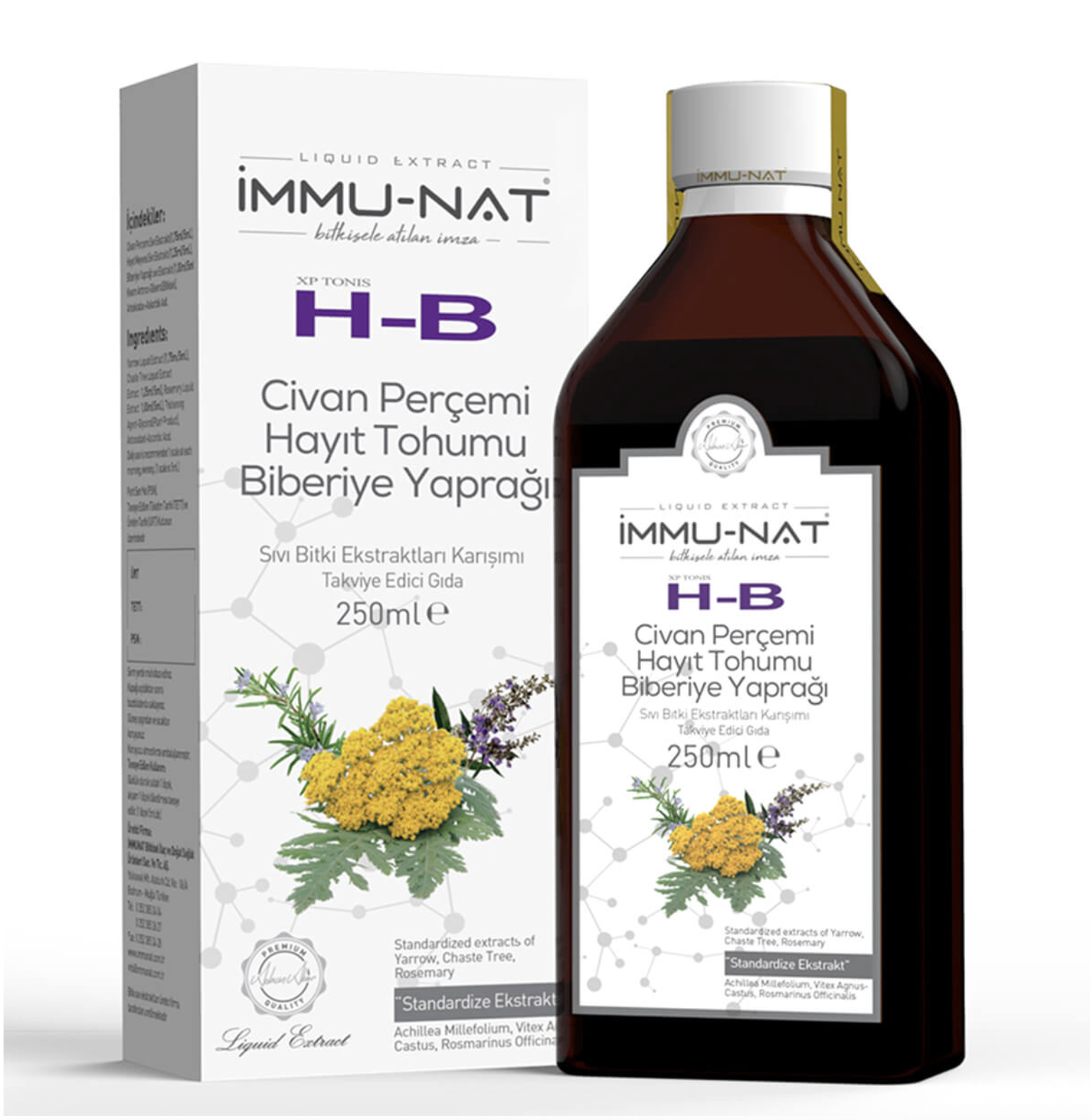 İmmunat Civan Perçemi-Hayıt Tohumu-Biberiye 250ml