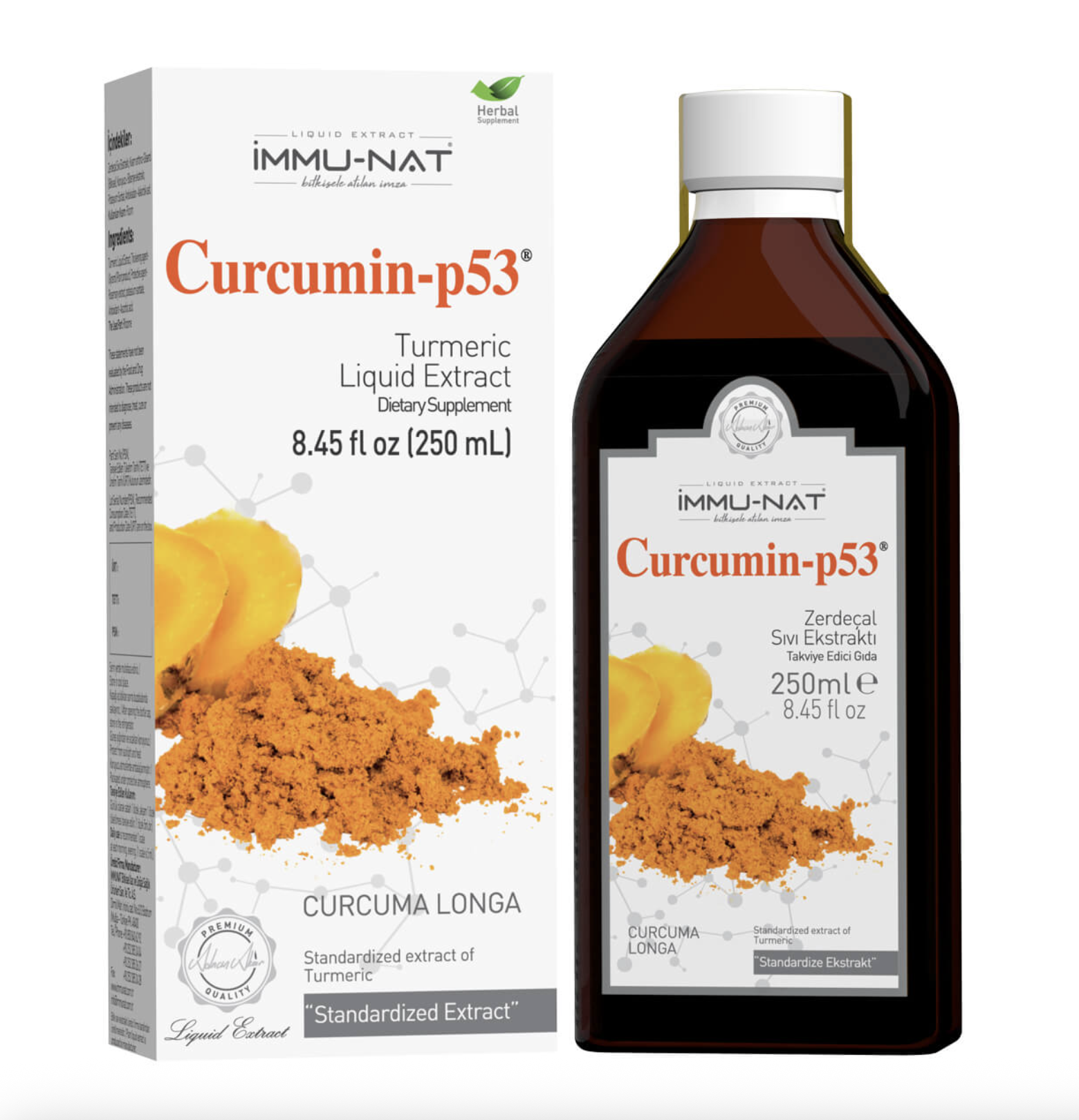 İmmunat Zerdeçal Ekstraktı Curcumin-p53 250ml