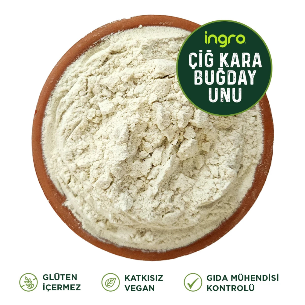 İngro Glutensiz Çiğ Karabuğday (Greçka) Unu 700 g 