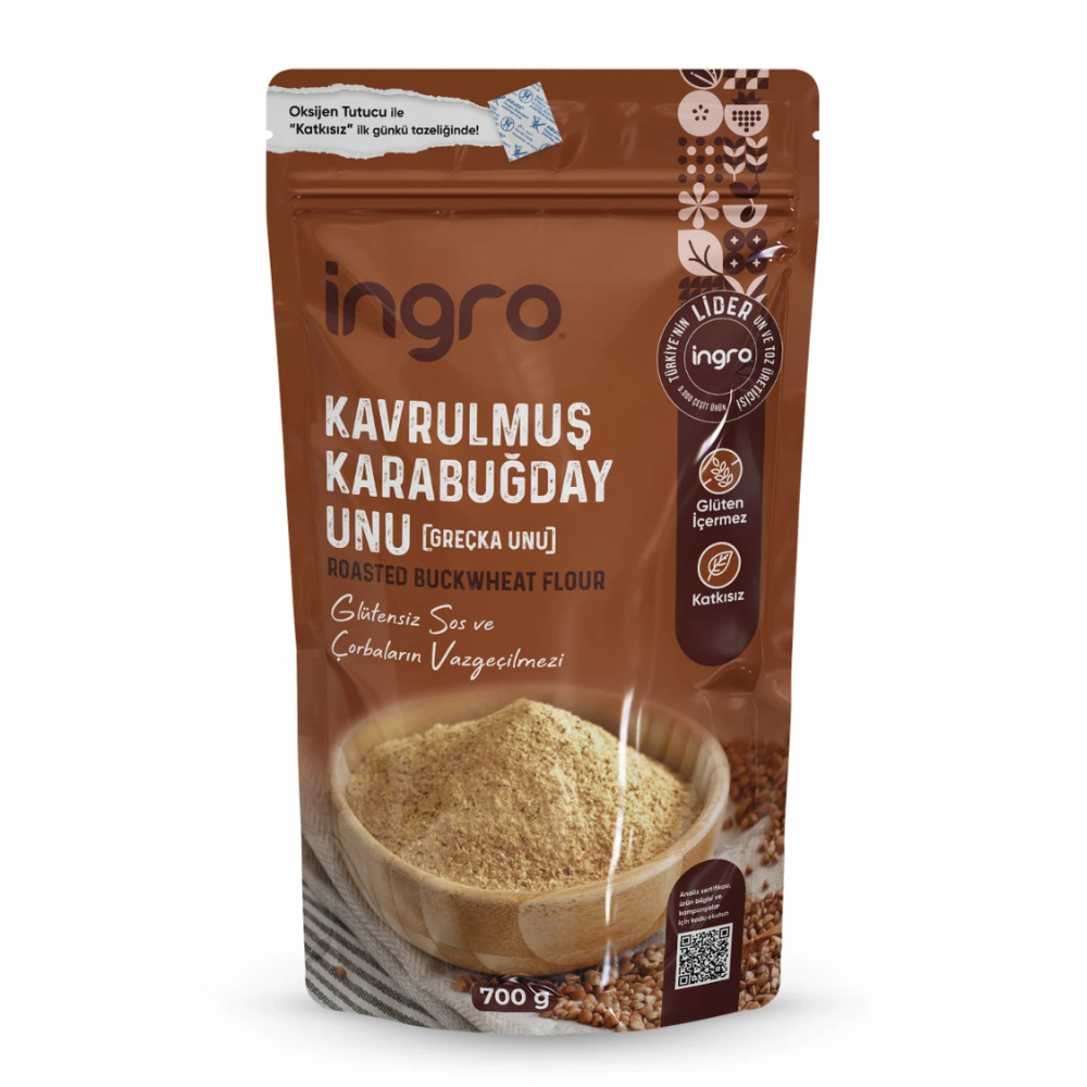 İngro Glutensiz Kavrulmuş Karabuğday (Greçka) Unu 700 g