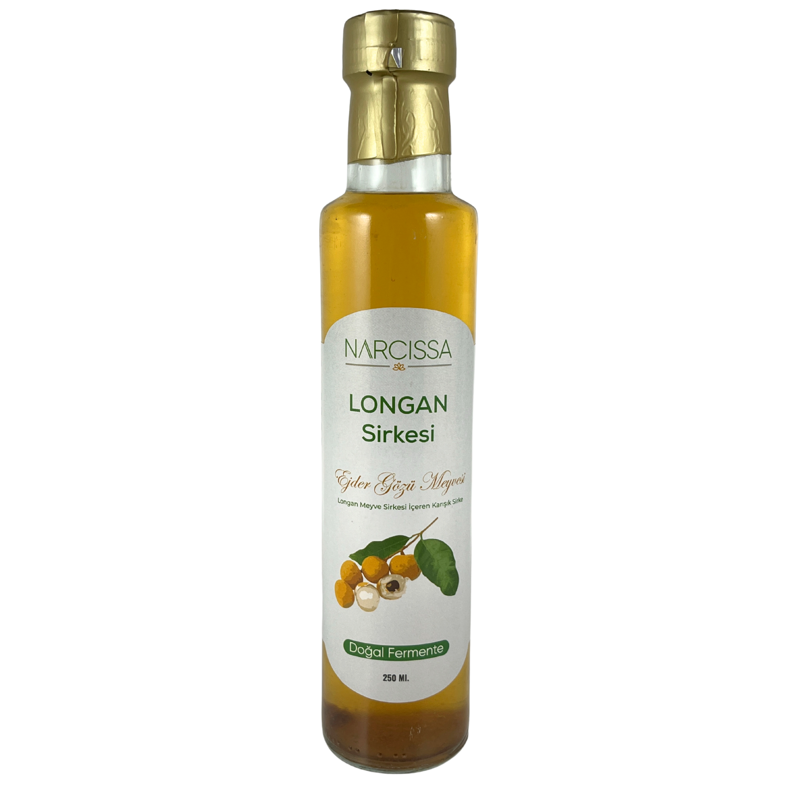 Narcissa Doğal Doğal Longan (Ejder Gözü) Meyvesi Detoks Sirkesi 250ml