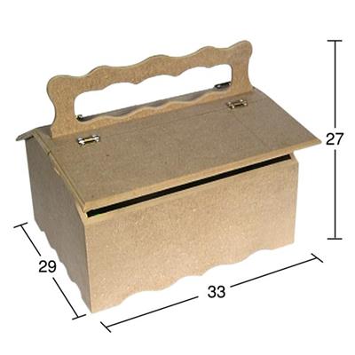 KU 305 AHŞAP SAPLI DİKİŞ KUTUSU