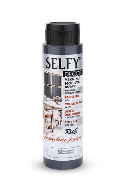 SELFY DECOR MOBİLYA BOYASI - ANTRASİT 500ml