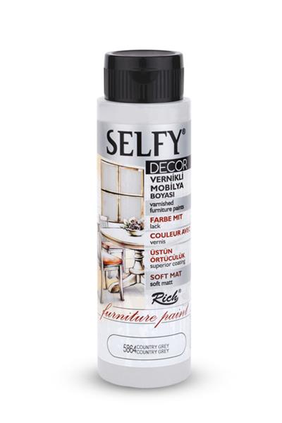 SELFY DECOR MOBİLYA BOYASI - COUNTRY GRİ 500ml