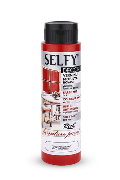 SELFY DECOR MOBİLYA BOYASI - İTALYAN KIRMIZI  500ml