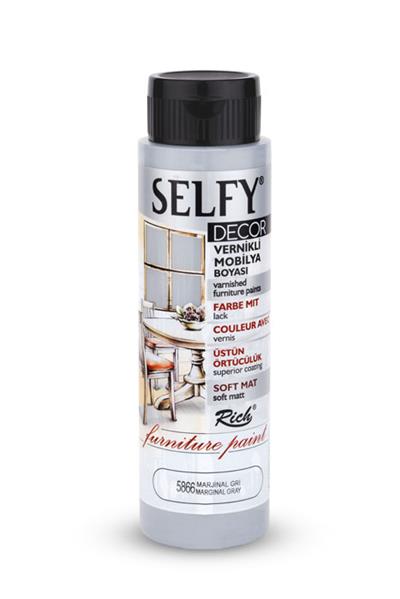 SELFY DECOR MOBİLYA BOYASI - MARJİNAL GRİ  500ml