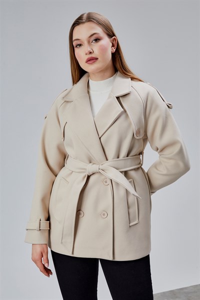 Calina Taş Regular Fit Premium Kaşe Ceket
