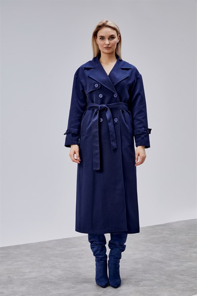 Oversize Rüzgarlık Detaylı Trençkot