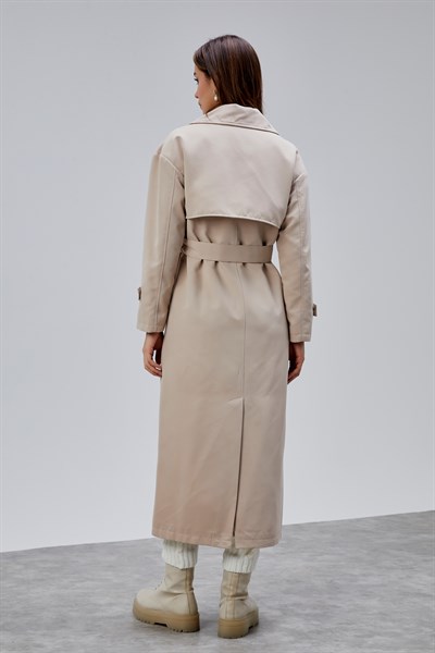 Oversize Rüzgarlık Detaylı Trençkot