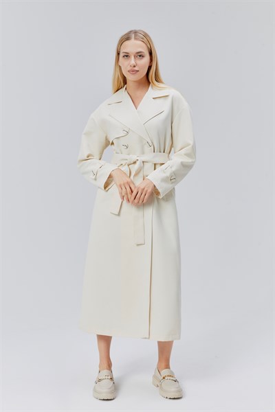 Oversize Rüzgarlık Detaylı Trençkot