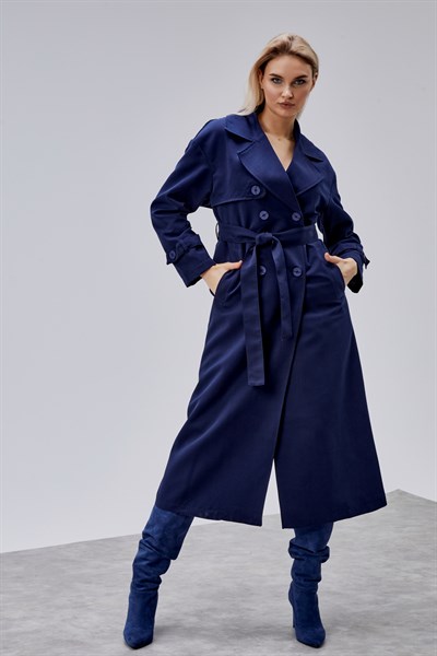 Oversize Rüzgarlık Detaylı Trençkot