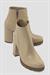 Kadın Bot Kalın Topuklu Fermuarlı Mila Nude