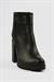 Kadın Bot Kalın Topuklu Fermuarlı Mila Siyah