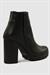 Kadın Bot Kalın Topuklu Fermuarlı Mila Siyah