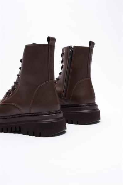 Kadın Deri Bot Fermuarlı Kahve Nexa
