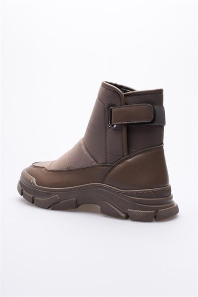 Kadın Deri Bot Paraşütlü Cırtlı Kahve Norea