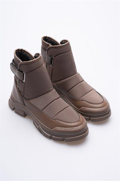 Kadın Deri Bot Paraşütlü Cırtlı Kahve Norea