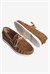 Kadın Hakiki Süet Bağcıklı Loafer Günlük Ayakkabı Torin Taba