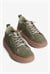 Kadın Hakiki Süet Sneaker Lastik Bağcıklı Krep Taban Roan Haki