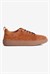 Kadın Hakiki Süet Sneaker Lastik Bağcıklı Krep Taban Roan Taba