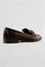 Kadın Loafer Gold Tokalı Günlük Ayakkabı Elio Kahverengi