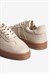 Kadın Sneaker Bağcıklı Spor Ayakkabı Leron Bej