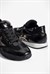 Kadın Sneaker Fileli Rugan Detaylı Leopar Yıldızlı Spor Ayakkabı İlya Siyah