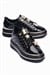 Kadın Sneaker Gold Yıldız Detaylı Kalın Tabanlı Spor Ayakkabı Veronica Siyah
